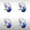 Service Caster 3 Inch SS Blue Polyurethane Wheel Swivel Bolt Hole Caster Set with Brake SCC SCC-SSBH20S314-PPUB-BLUE-TLB-4 - alternate 1